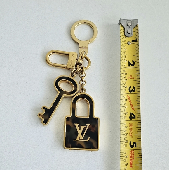 Louis Vuitton Tortoise Shell Resin Bag Charm/Key Chain - Picture 4 of 4
